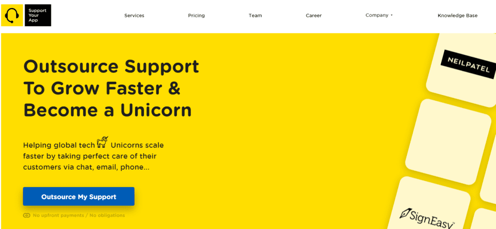 SupportYourApp - Customer Service Outsourcing Companies