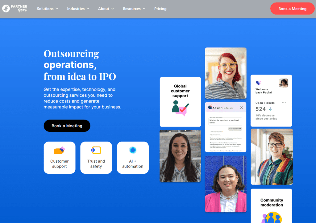 PartnerHero - Customer Service Outsourcing Companies