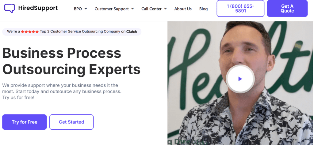 HiredSupport Homepage