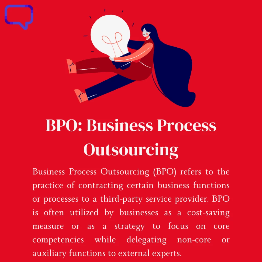 An image defining business process outsourcing (bpo) companies