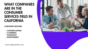 What Companies Are in the Consumer Services Field in California?