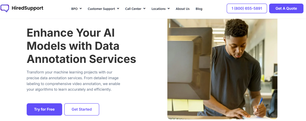 data annotation outsourcing to HiredSupport