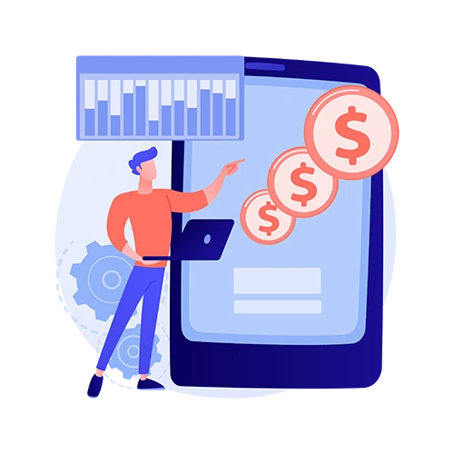 A virtual assistant pointing fingers towards cost.
